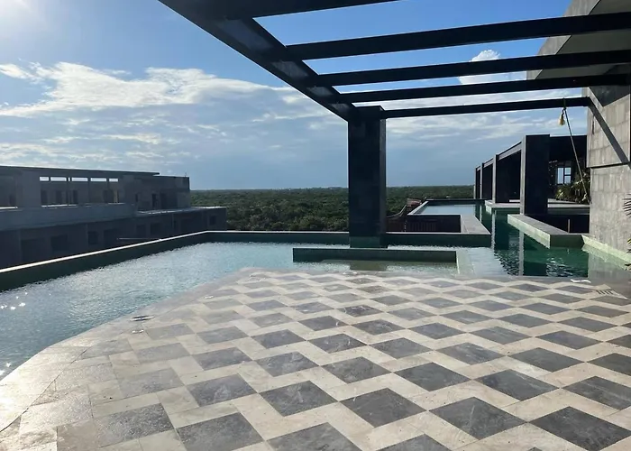 Appartement Unique Rooftop Sea View Walking To The Tulum