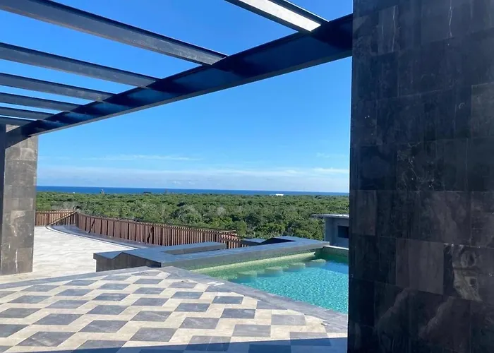 Unique Rooftop Sea View Walking To The Tulum
