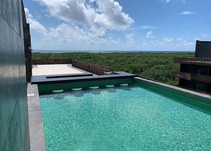 Appartement Unique Rooftop Sea View Walking To The Tulum